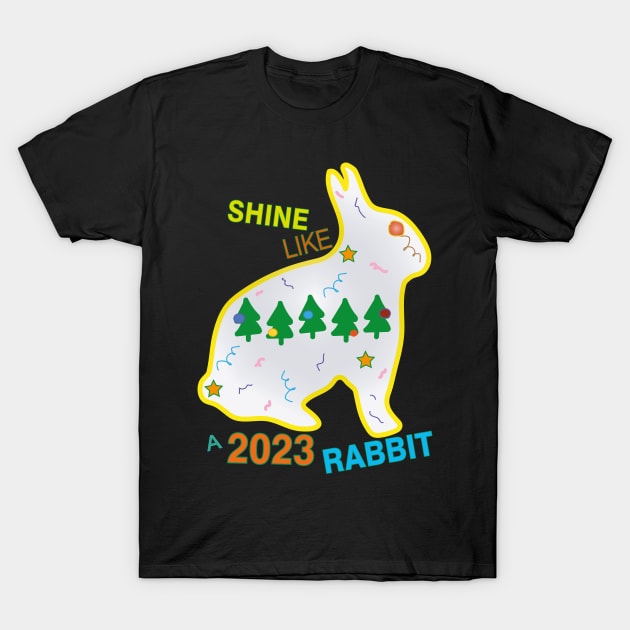 Shine Like A Rabbit T-Shirt by IbaraArt